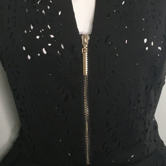 Boutique - Black Peplum Cocktail Dress - Item#92 - Picture 7 of 11